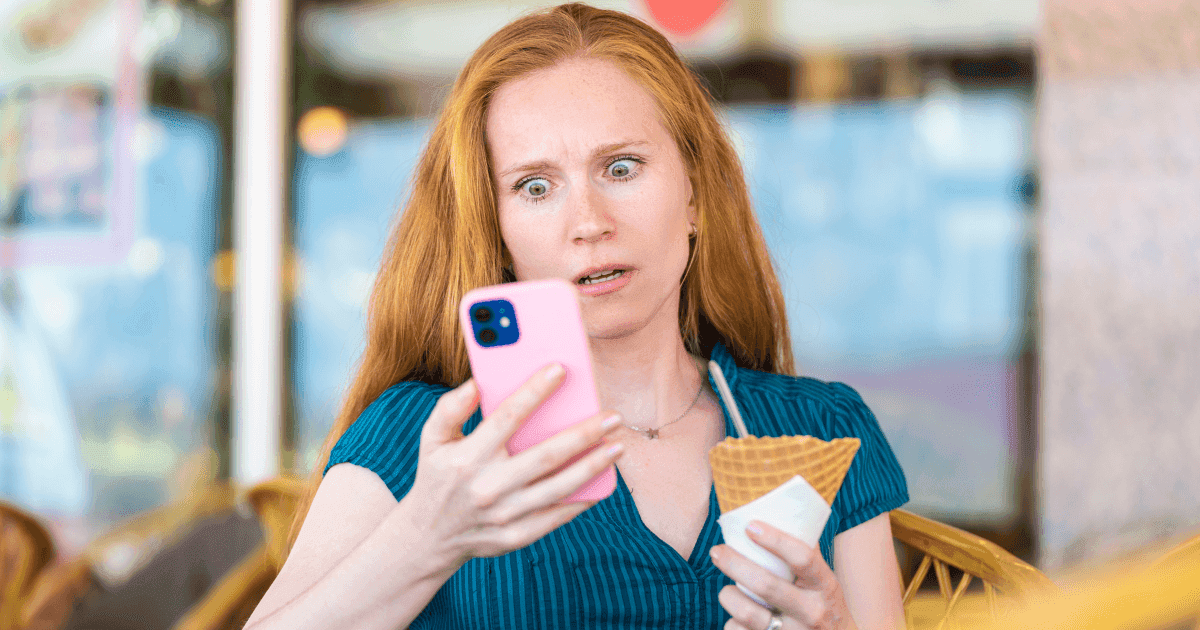 Woman puzzled by LVR on phone, then uses Craggle’s simple calculator to understand how LVR affects her home loan interest rate.